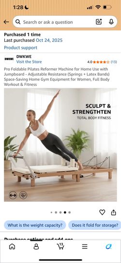 Pro Foldable Pilates Reformer Machine New