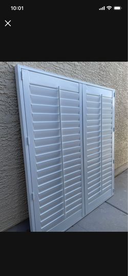 Brand new white shutter