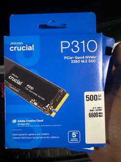 Crucial 500GB P310 PCIe 4.0 x4 M.2 Internal SSD Factory Sealed