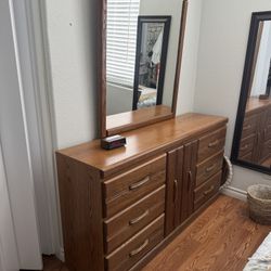 Bedroom Mirror &  Dresser Drawer 