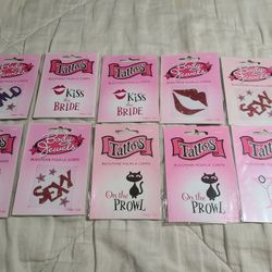 Bachelorette Tattoos/ Body Jewels X 10 