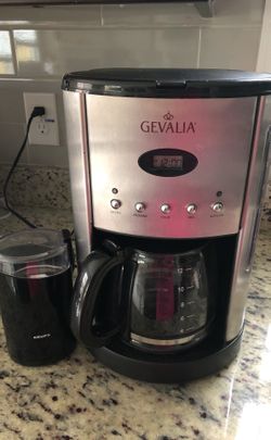 Coffee maker and grinder