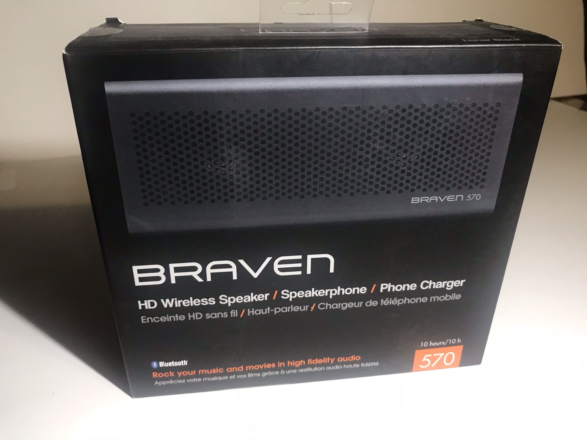 Braven HD Wireless Speaker Bluetooth and Portable Phone Charger