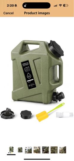 3.2/5 Gallon Water Jug with Spigot, Camping Water Jug, Water Storage Containers, BPA Free Water Container, Multifunction Water Tank for Camping,Hiking