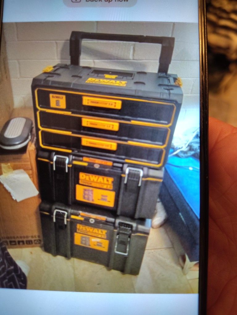 DeWalt Tough System 2.0 Stackable Rolling Tool Boxes