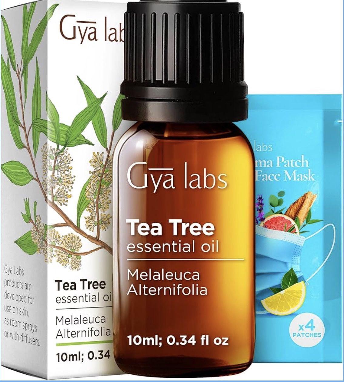 Australian Tea Tree Essential Oil - 0.34 Fl Oz - for Hair, Skin, Diffuser