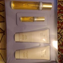 Brand New Elizabeth Taylor White Diamonds Contains Two Bottles Of Perfume Body Lotion And Body Wash And Box Unopened