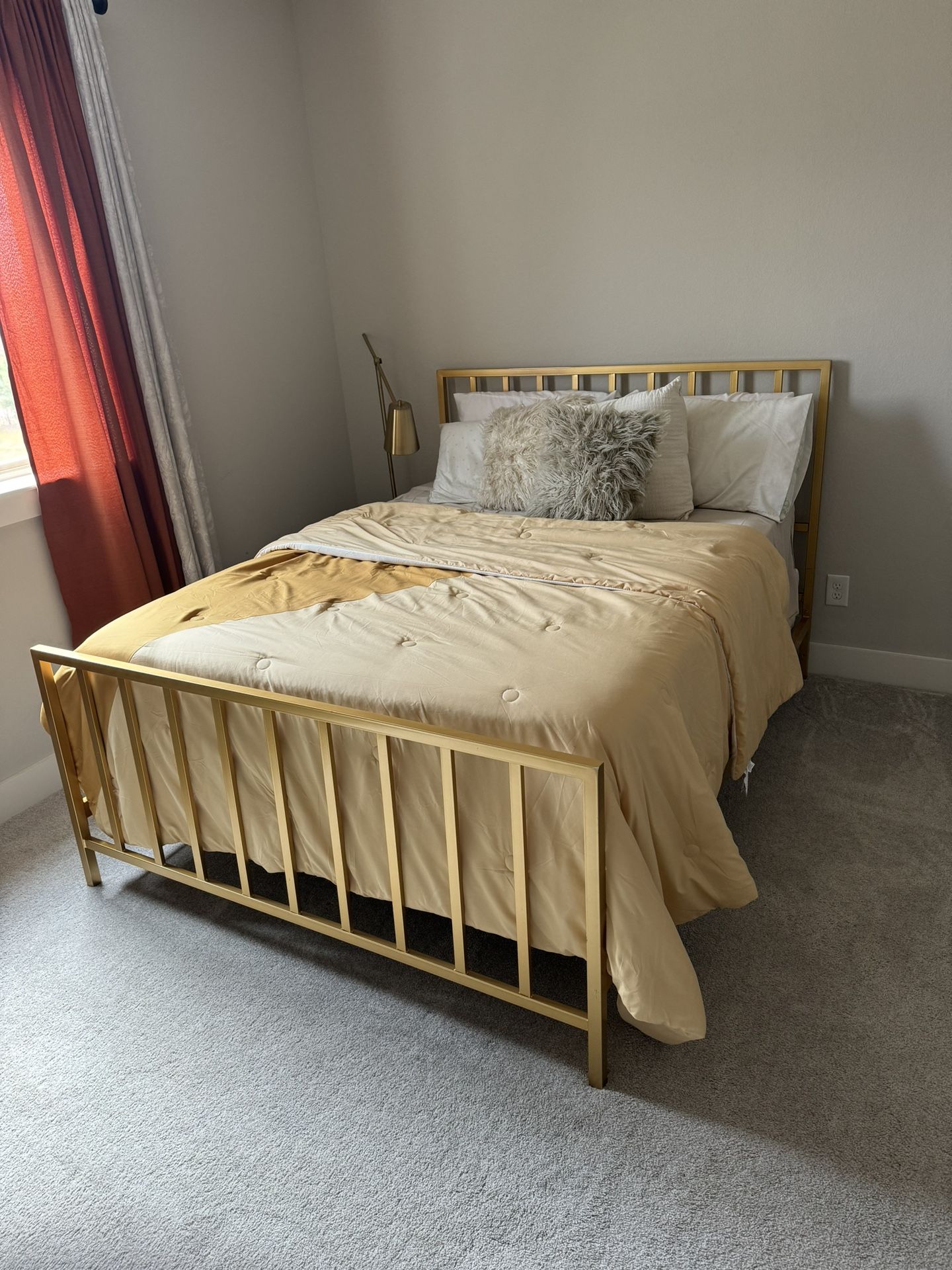 Queen Gold Bed Frame