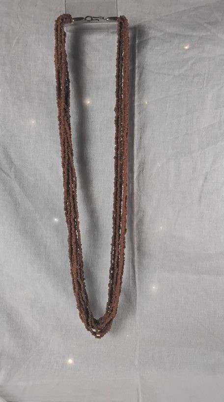 African Tribal Seed Bead Necklace Vintage 1960's