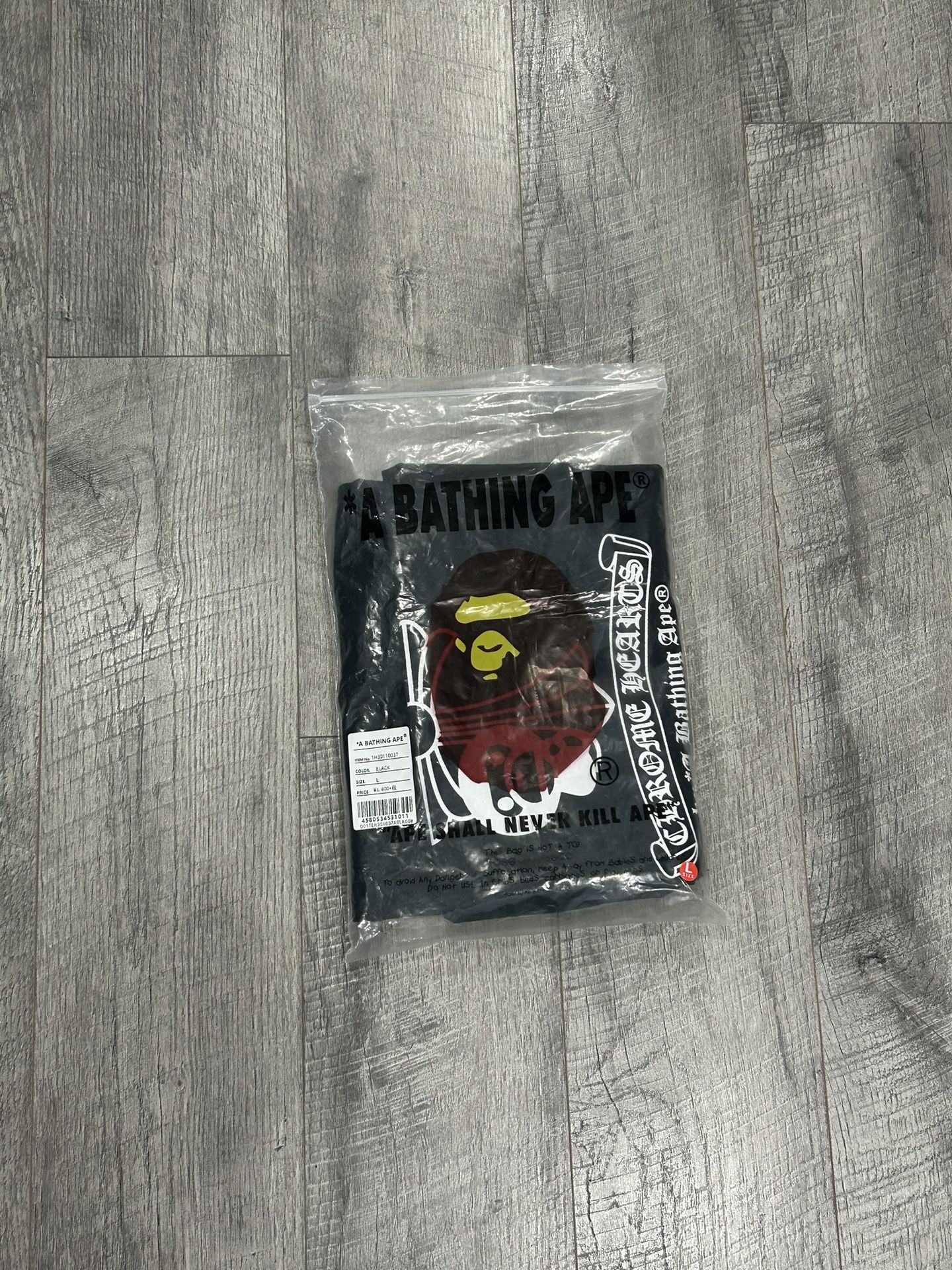 Brand New Bape T Shirt Chrome Heart Collab 1:1 