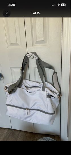 Duffle Travel Bag White