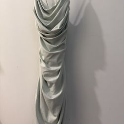 women’s xs spaghetti strap mint mini ruched dress