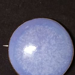 Antique Ruskin Pottery Sterling Silver Brooch – Blue Enamel