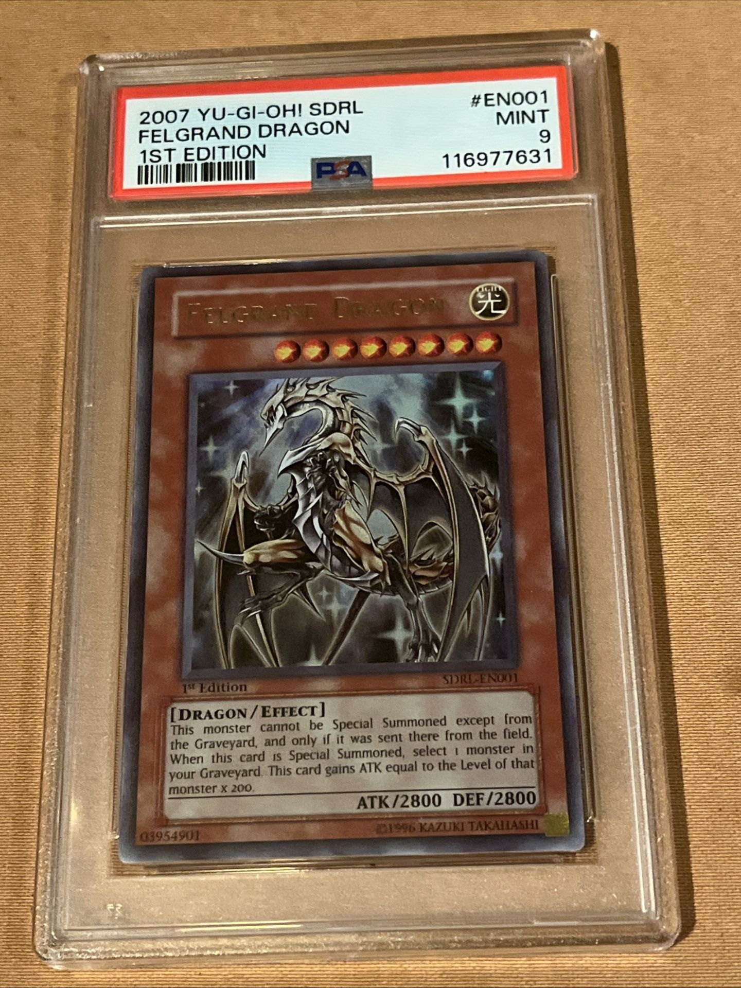 Felgrand Dragon SDRL-EN001 Structure Deck: Rise of the Dragon Lords 1st Ed PSA 9