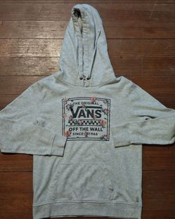 Vans Brand Women's Size small sweatshirt hoodie flower pink pocket