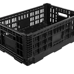 Black collapsible bins