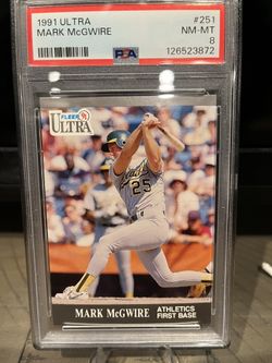 🚨 1991 Fleer Ultra Mark McGwire PSA 8 🚨