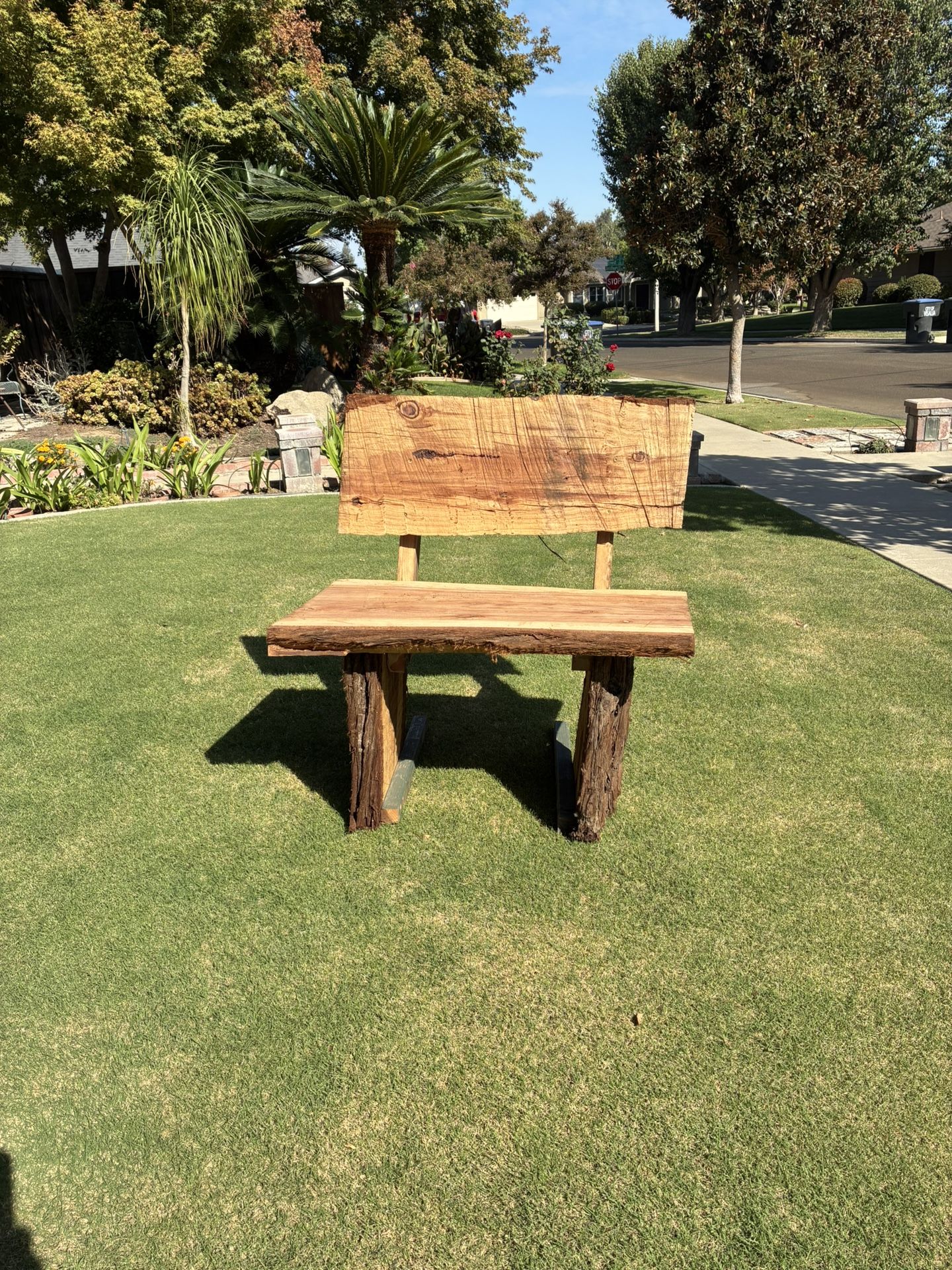 ❤️🪵Redwood Slab Bench 🪑🪵