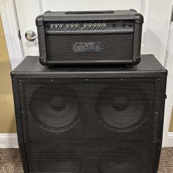 Guitar Bass Instrument Amplifier Crate Amp Head With 4 12” Speaker Cabinet By B-52 LG-412V