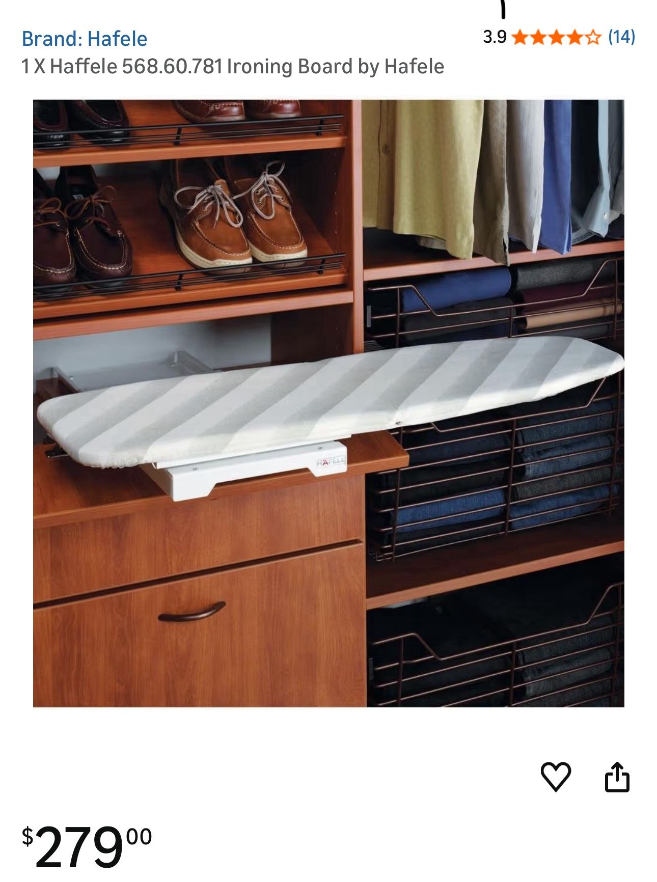 Heavy Duty Drawer Ironing Board Hafele