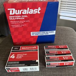 Seven Ford 5.4 L Ignition Coils and Seven Ford 5.4 Spark Plugs V8