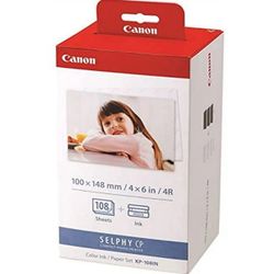 Canon KP-108IN Color Ink/Paper Set for SELPHY CP series printers