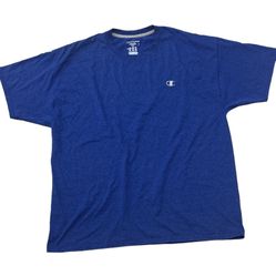 Champion Men’s Blue Gray Logo Tee Short Sleeve T-Shirt Size XXL