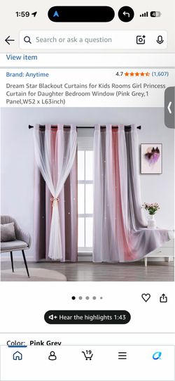 Three sets of curtains all for $25 or $10 each set