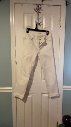 Loft white denim jeans