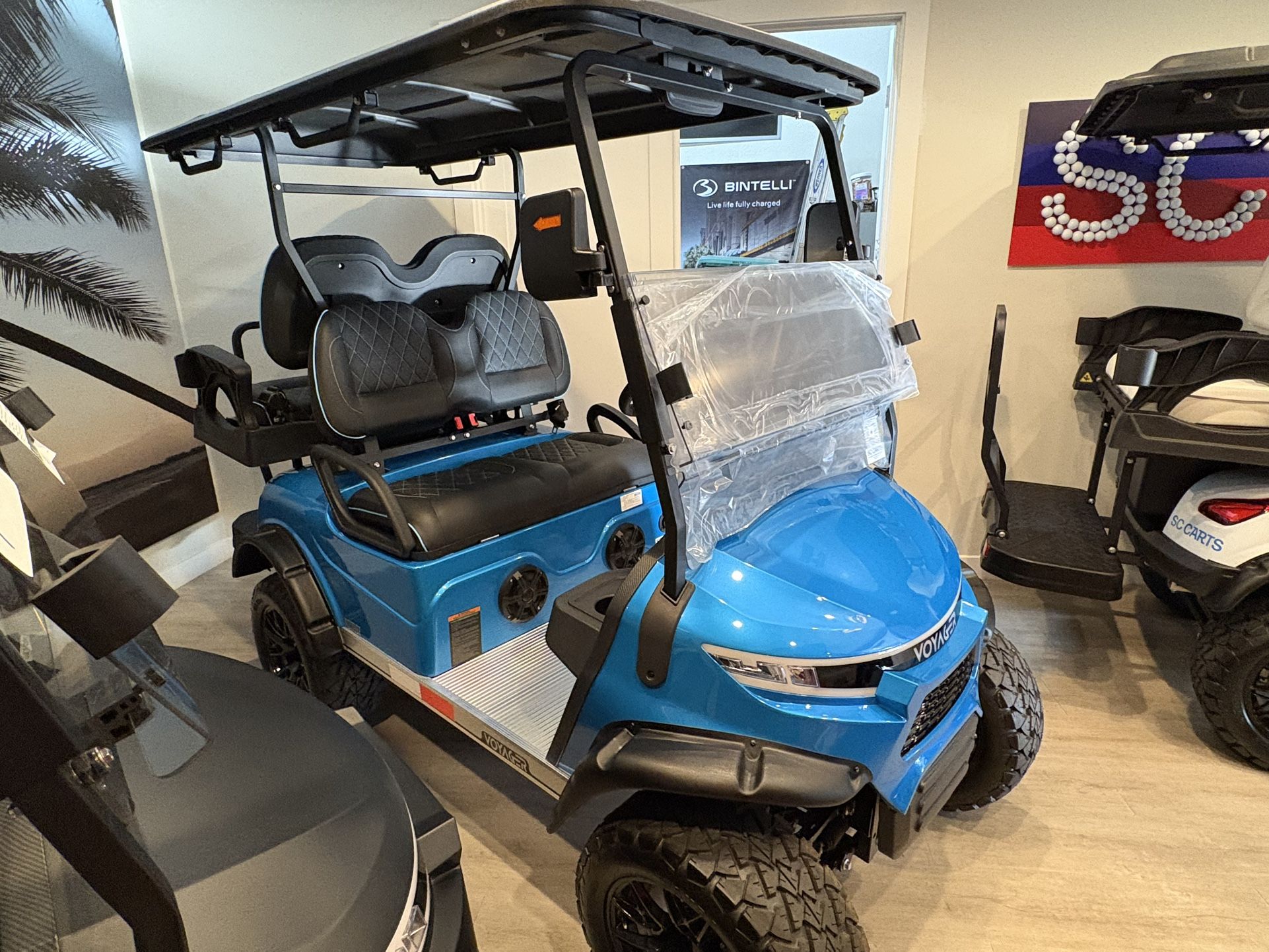 2025 Voyager Patriot 4-Passenger Lifted 72-Volt Street Legal LSV Golf Cart