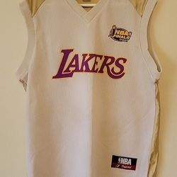 NBA Majestic Finals 2001 Champions Lakers #34 O'Neal Jersey Shirt Size Large