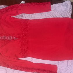 Venus - Red see through Dress - Small