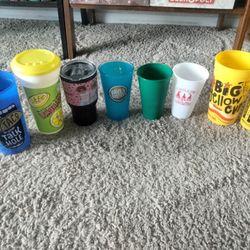Lot of 8 Cups & Tumblers – Dickey’s BBQ, Fuzzy’s Tacos, Florida State Fair + More 🥤✨