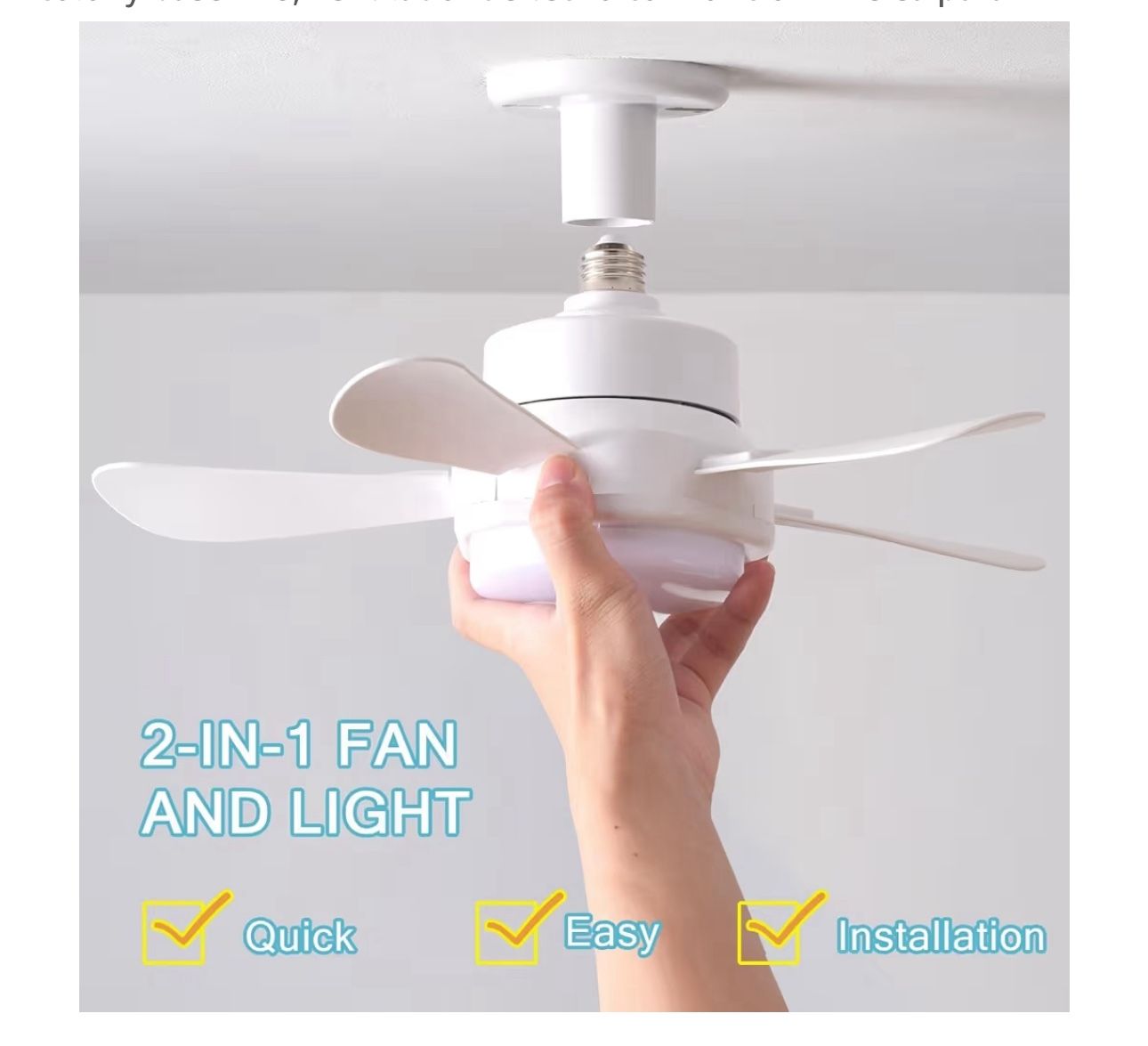Socket Fan 1000 Lumen