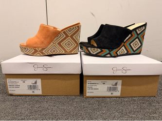 Sparkle pattern, Jessica Simpson wedge shoes