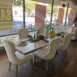 Dining Set Table With 6 Chairs