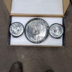 Harley Headlight And Passing Lamps