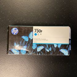 New Sealed HP DesignJet 730F 300ml Cyan Ink Cartridge 