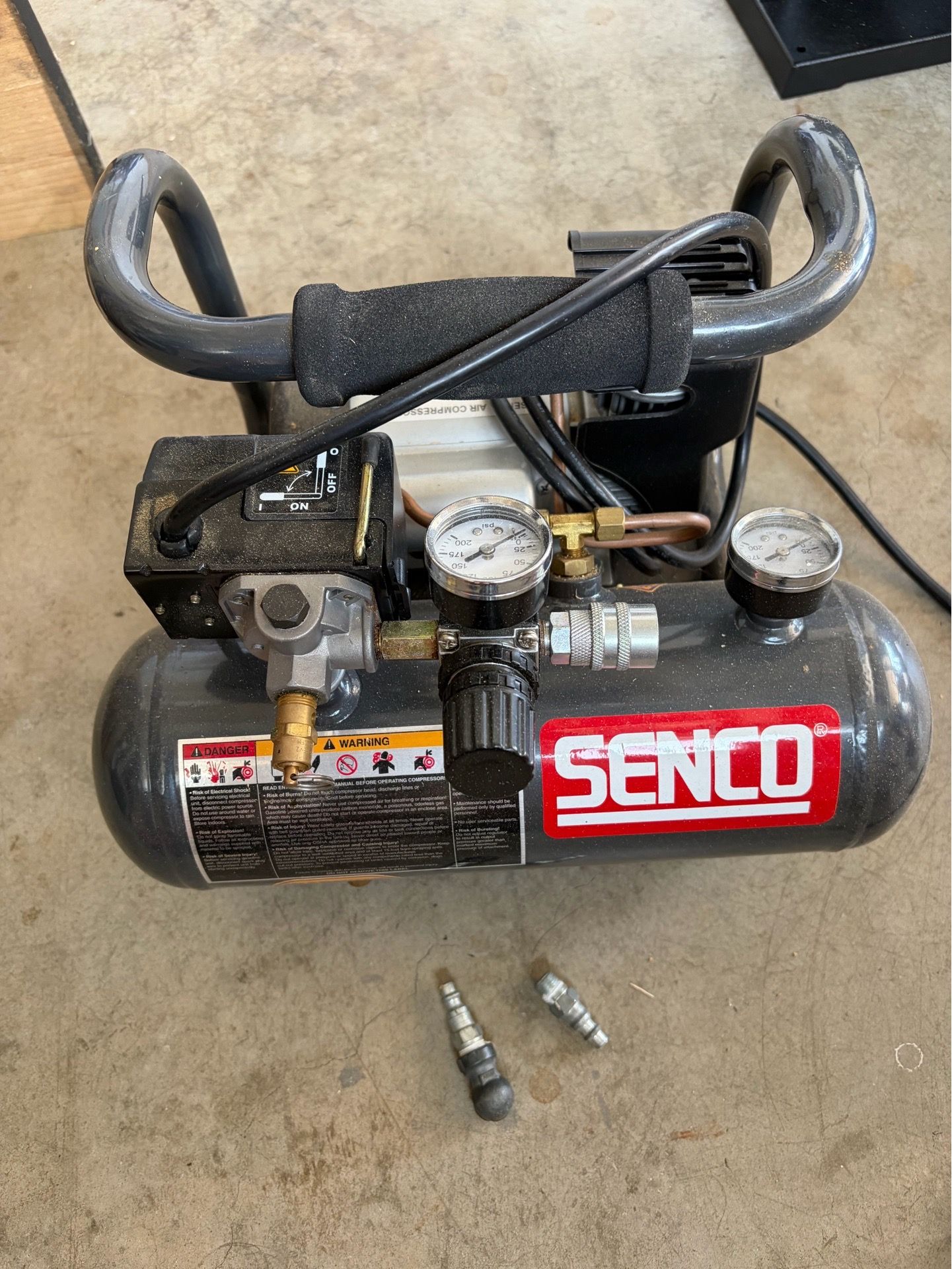 Two Nailers and a Compressor