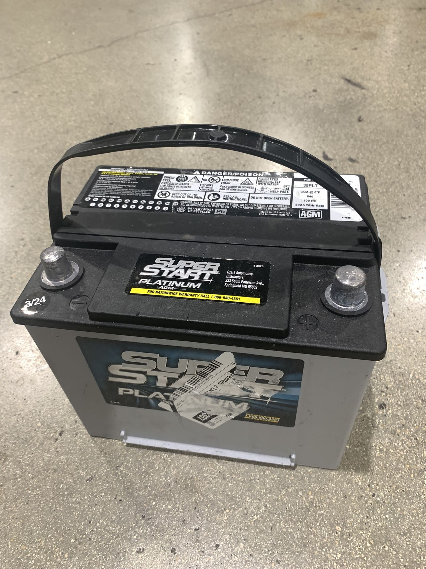 SUPER/START PLATINUM BATTERY