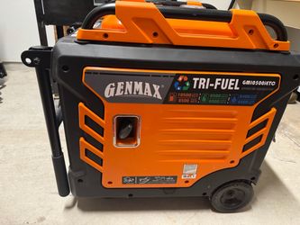 Gen Max 10,500 Tri fuel generator w/ 100 lb propane tank
