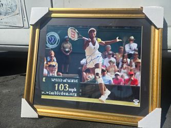 Venus Williams Signed Wimbledon Framed Photo PSA/DNA