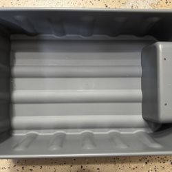 Plastic Storage Box，15x10x4in ，Grey