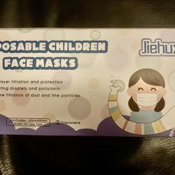 50 Disposable Children Face Masks 3-layer Non-Medical New NIB
