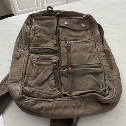 Backpack, heavy canvas material, never used