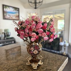 Vantage Vase , Artificial Flowers