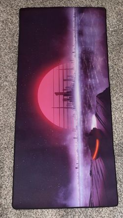 Large RGB-Style Synthwave Gaming Mouse Pad / Extended Desk Mat
