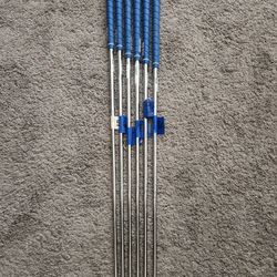 Set of 6 KBS Max 80 pulled iron shafts (5-PW) in Regular flex