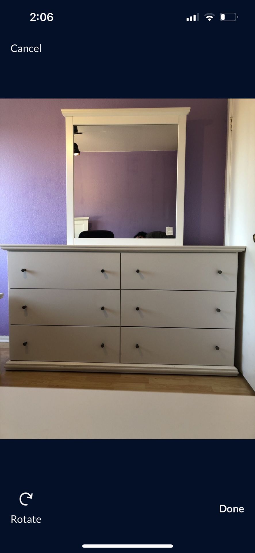 Full White bedroom Set For Sale