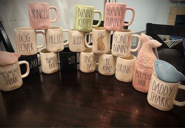 Rae Dunn Mug Collection - 17 Mugs